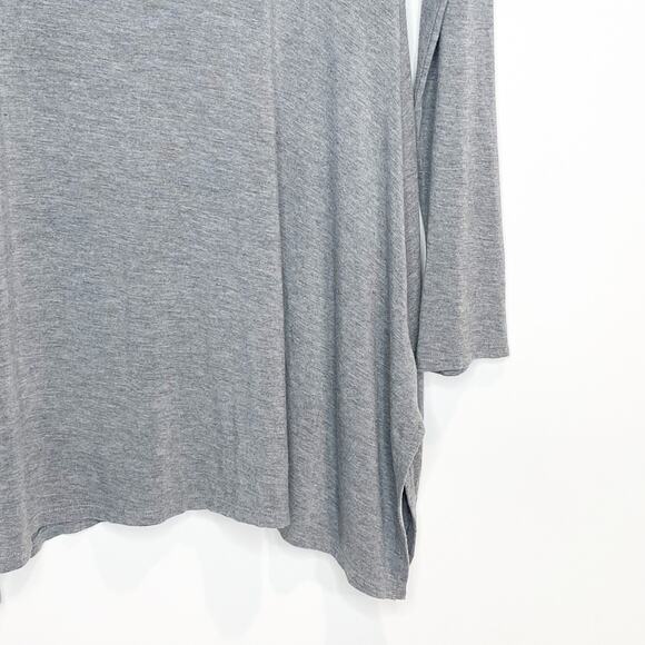 Soft Surroundings Womens Heather Gray Timely Turtleneck Tunic Top Size Small - Picture 5 of 9